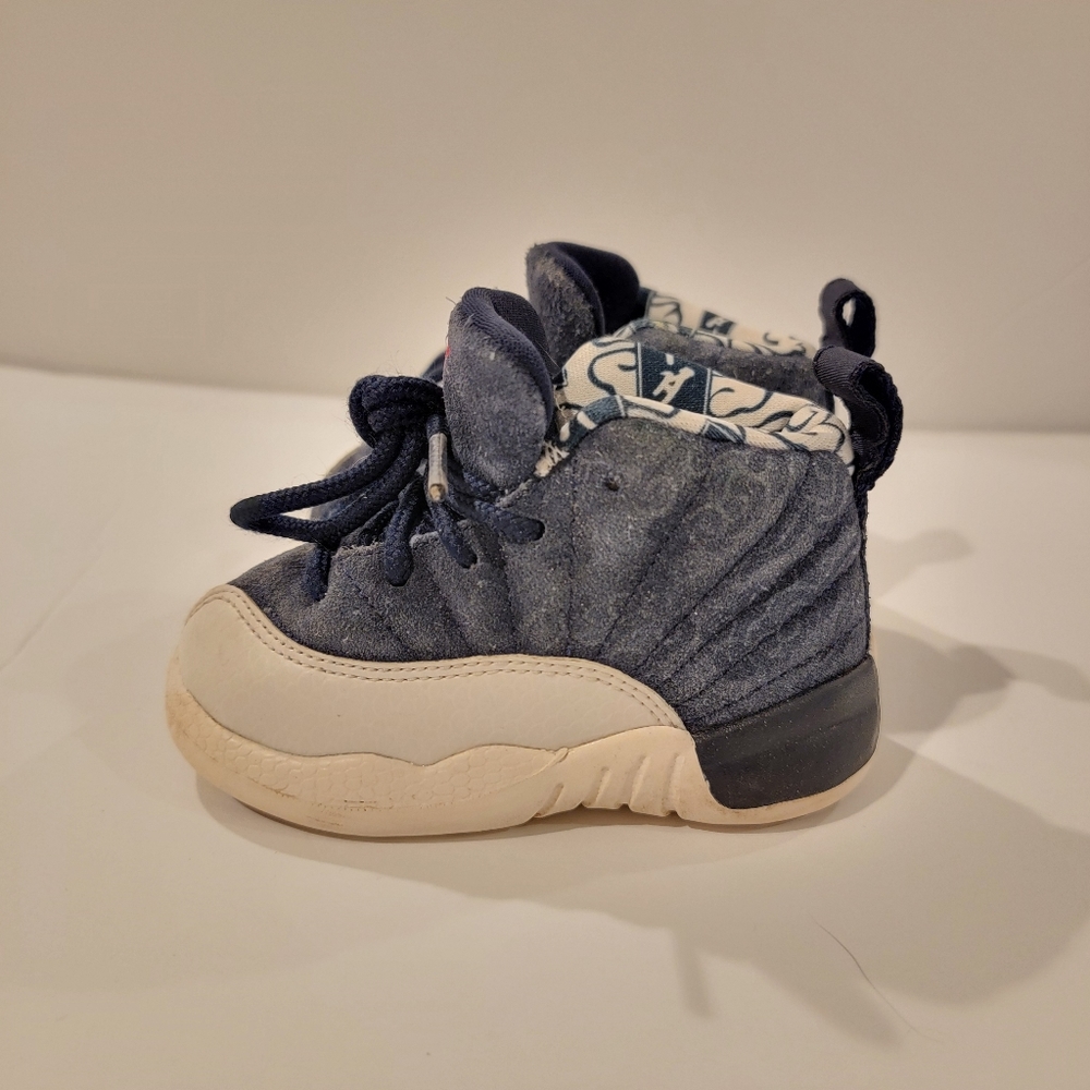 JORDAN 12 XII Retro (TD) International Flight BV8019-445 Sneakers us 5 c